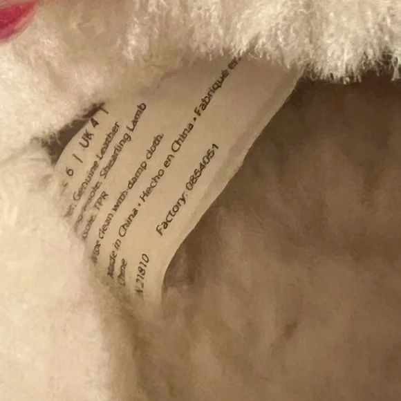 Women’s Deluxe by dearfoams Fernie Genuine Shearling Moccasin Slippers Size 6 - Picture 12 of 12